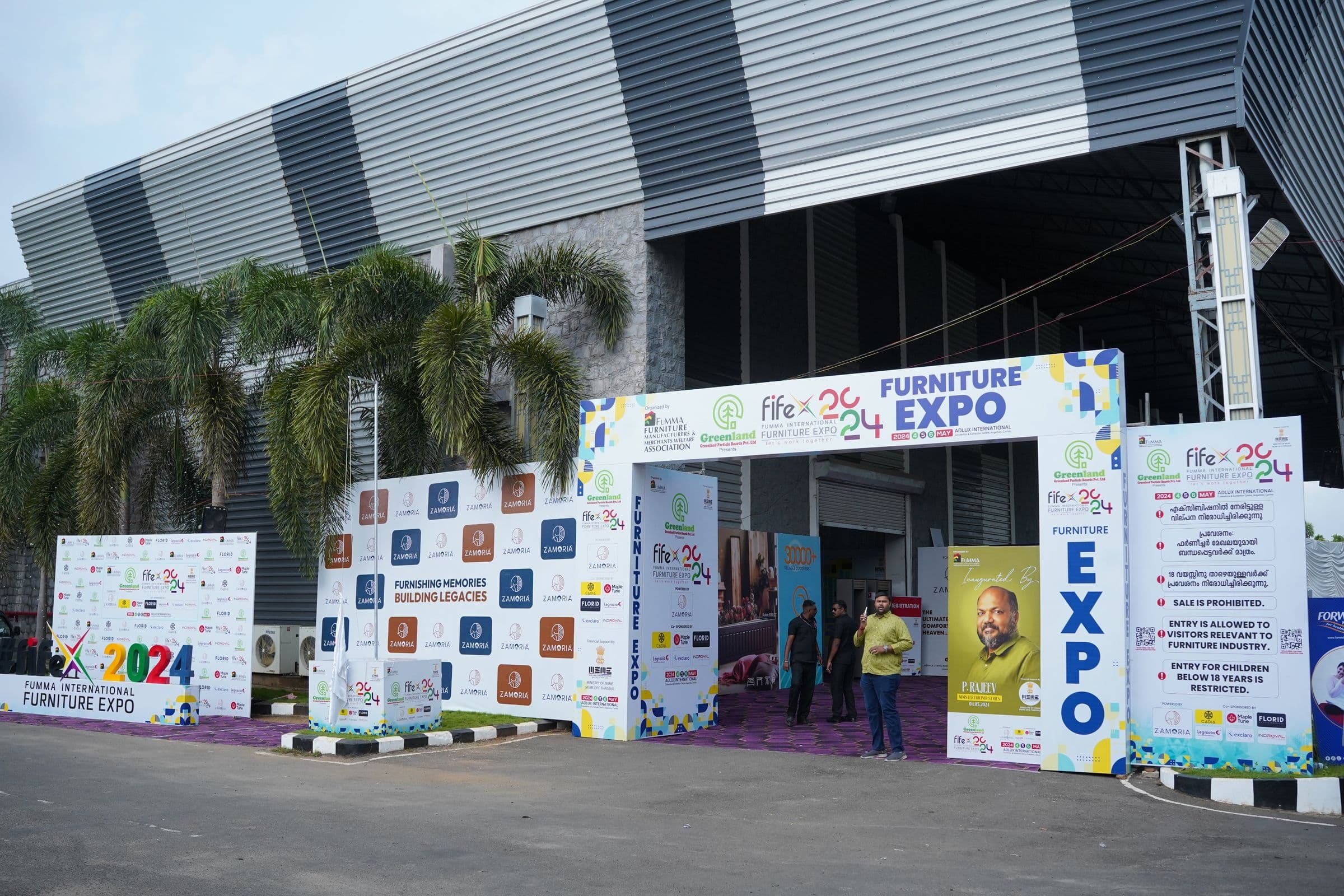 The FIFEX 2024 welcome arch and venue frontage