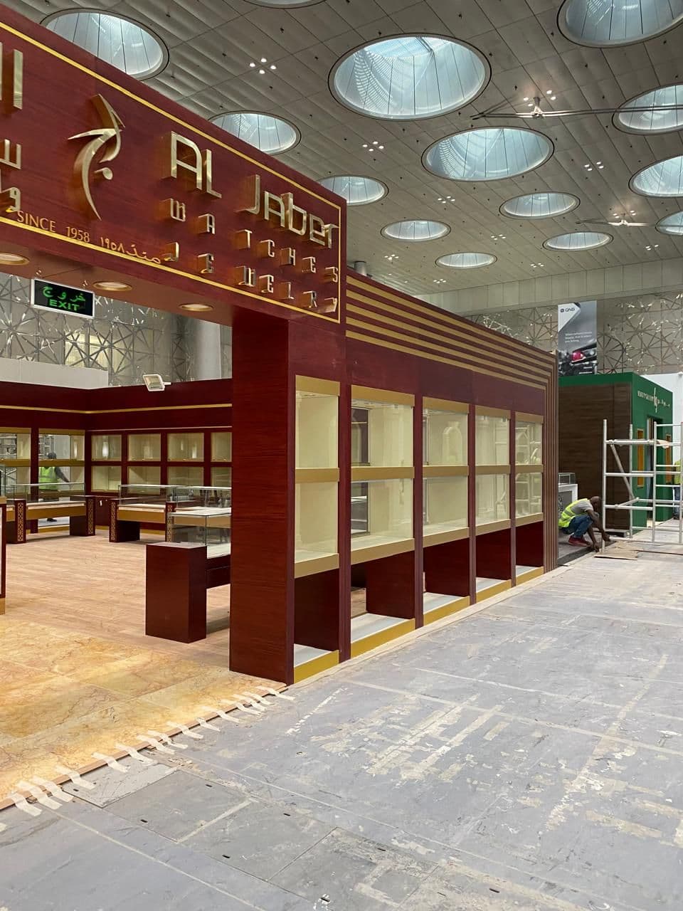 A jewellery showroom fit-out abroad