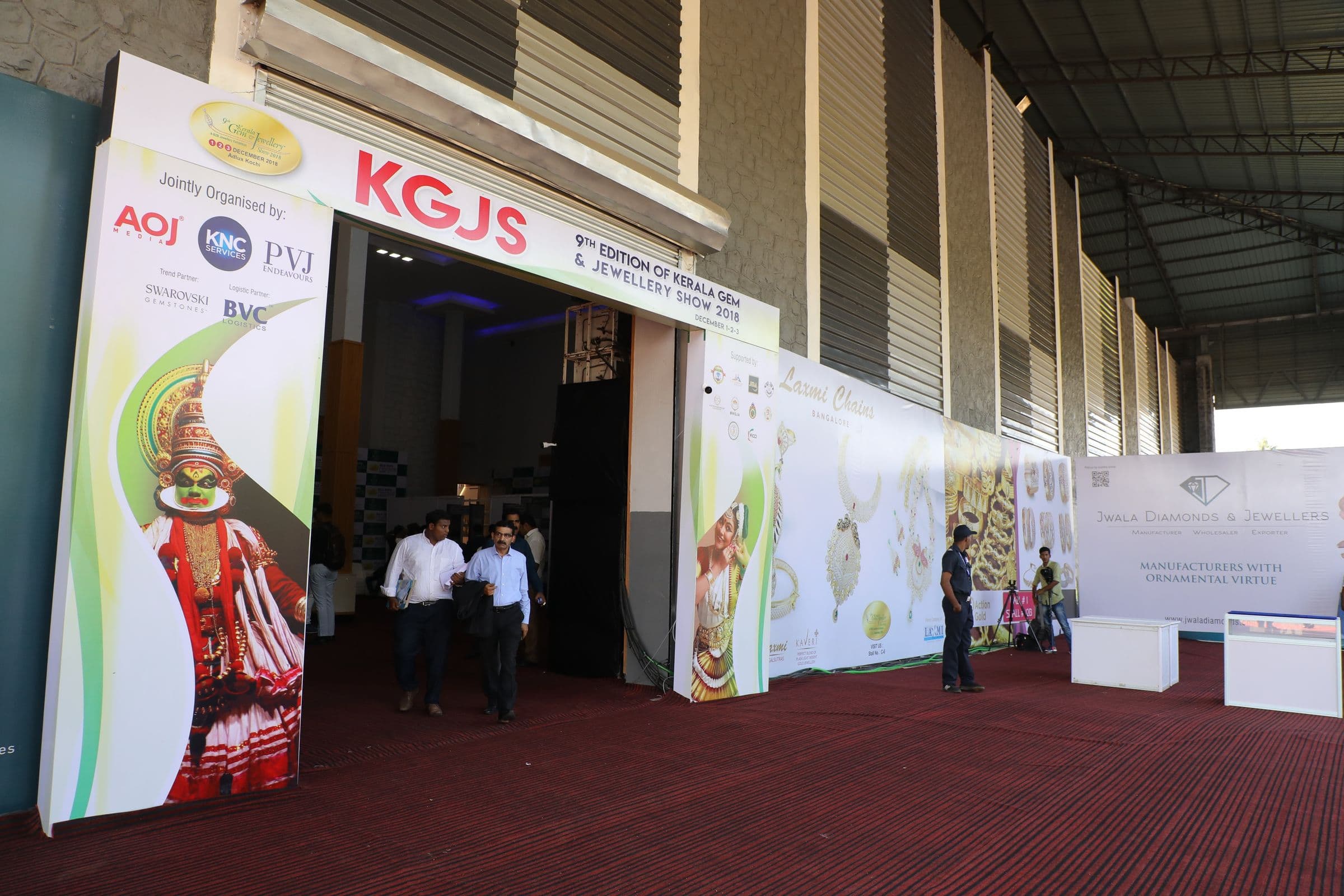 The entrance to the Kerala Gem & Jewellery Show